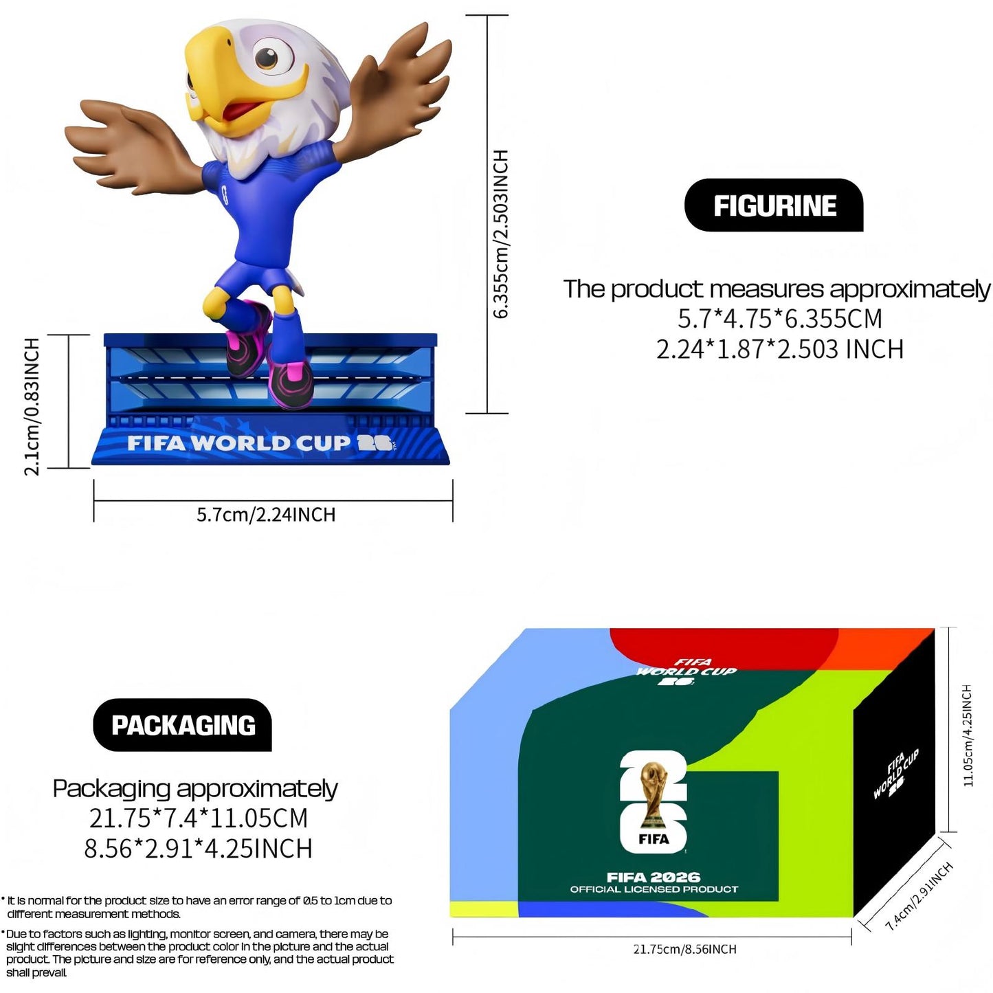 FIFA Mascot 3-Pack Set (6CM)