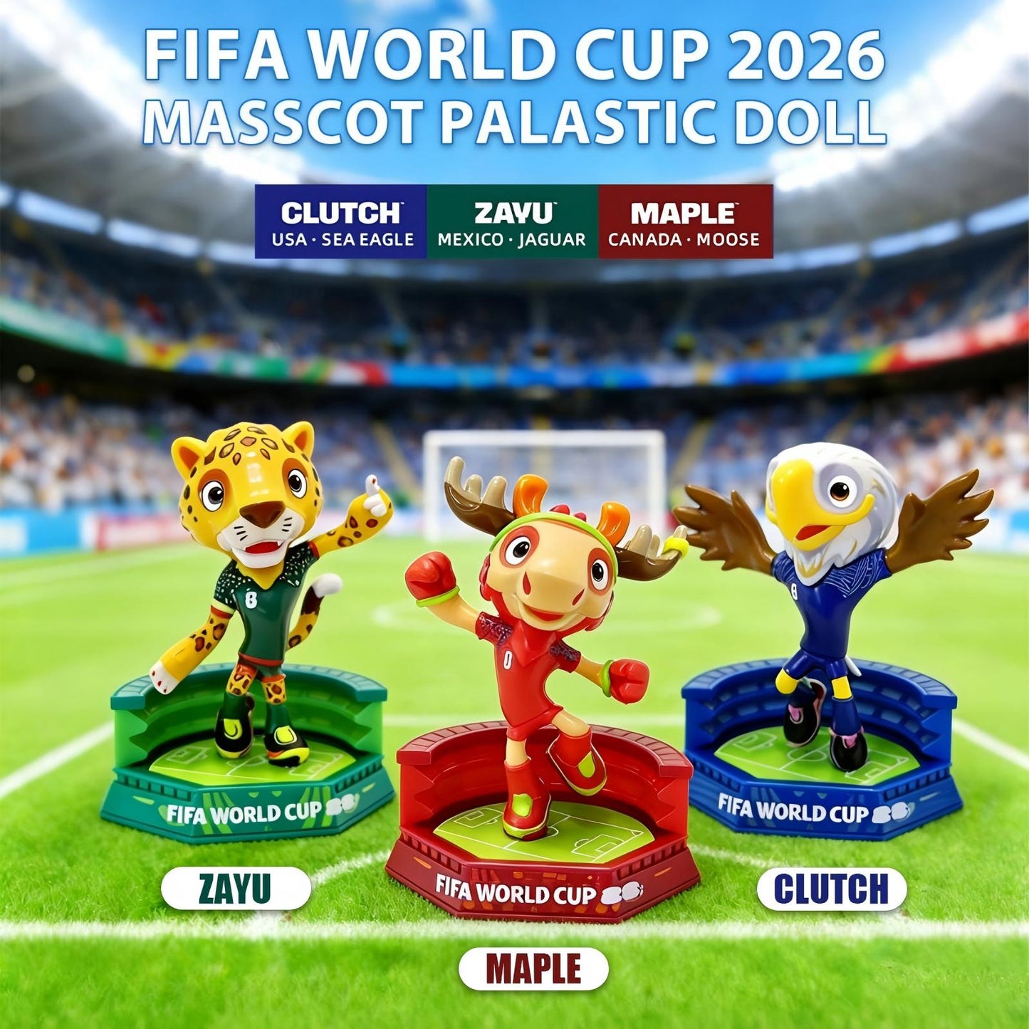 FIFA Mascot 3-Pack Set (6CM)